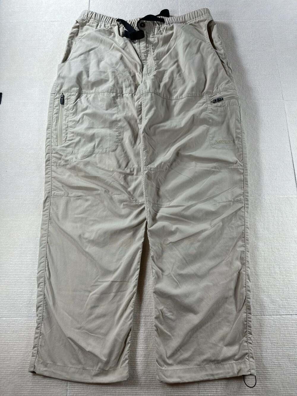 Marmot Beige Nylon Hiking Outdoor Pants Size L Cargo Baggy